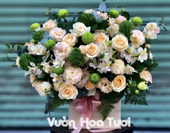 Hình ảnh về lẵng hoa sinh nhật