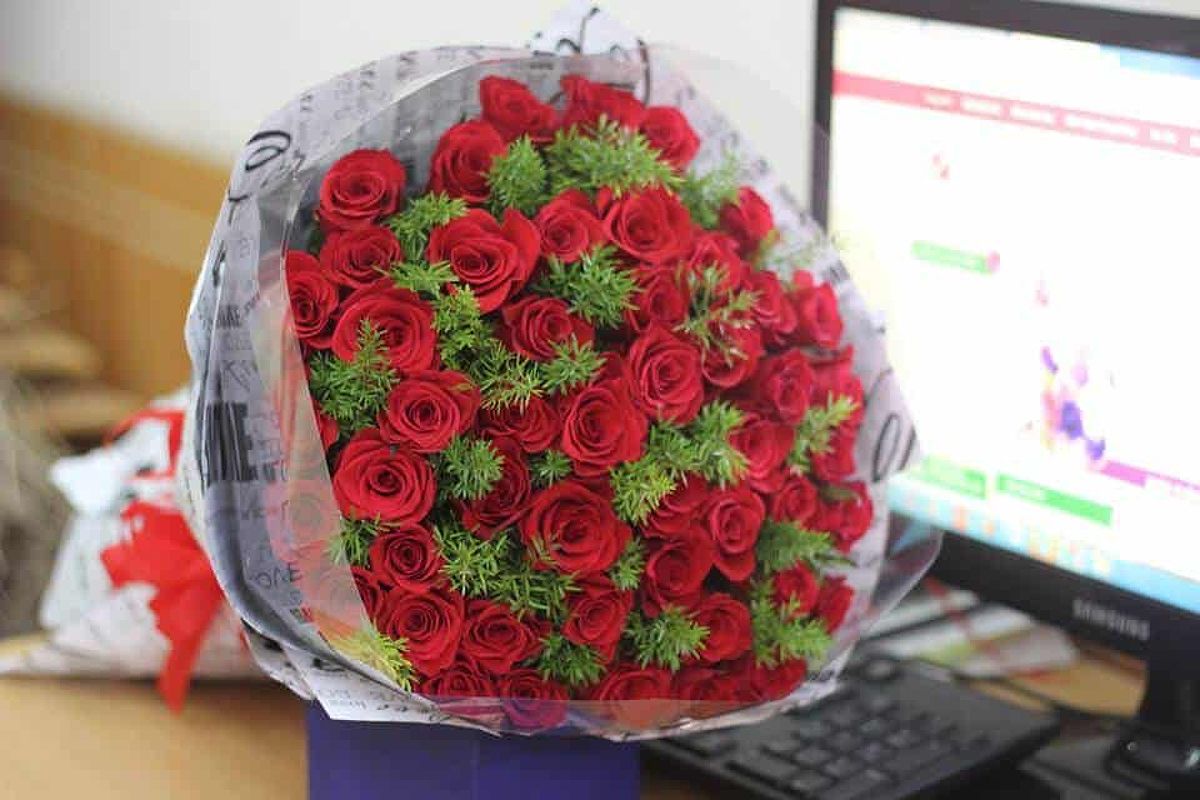 Bó hoa hồng đỏ