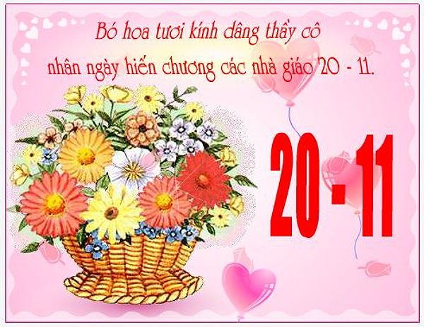 Mừng ngày hiến chương các nhà giáo 20-11