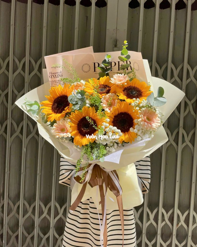 Bo Hoa Huong Duong Gia Re 280k